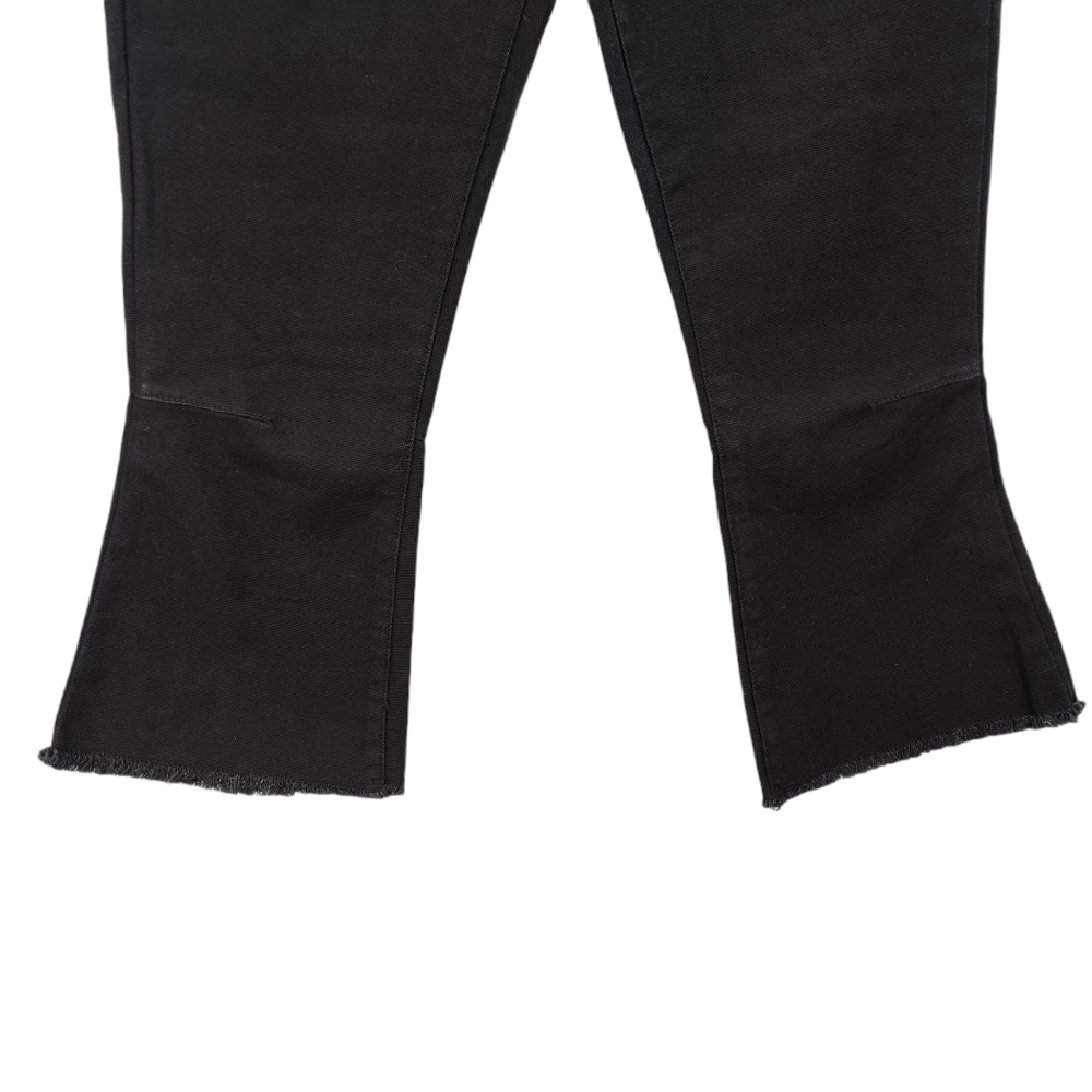 ASOS Flare Leg Raw Hem Jeans Black 8 NWT - Picture 5 of 14